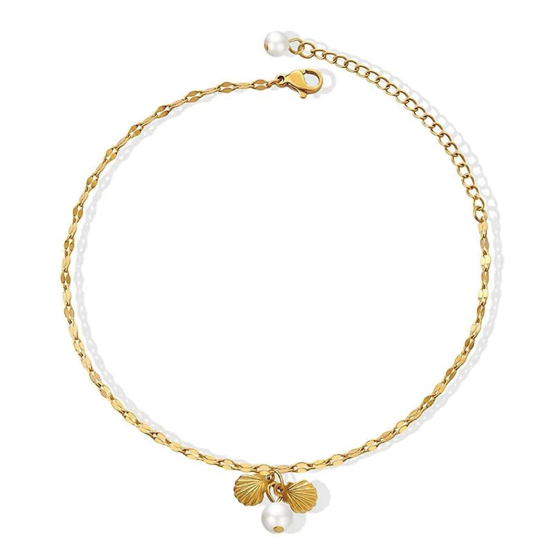 BEAUTY VESSEL 18k Minimalist Sea Shell Pearl